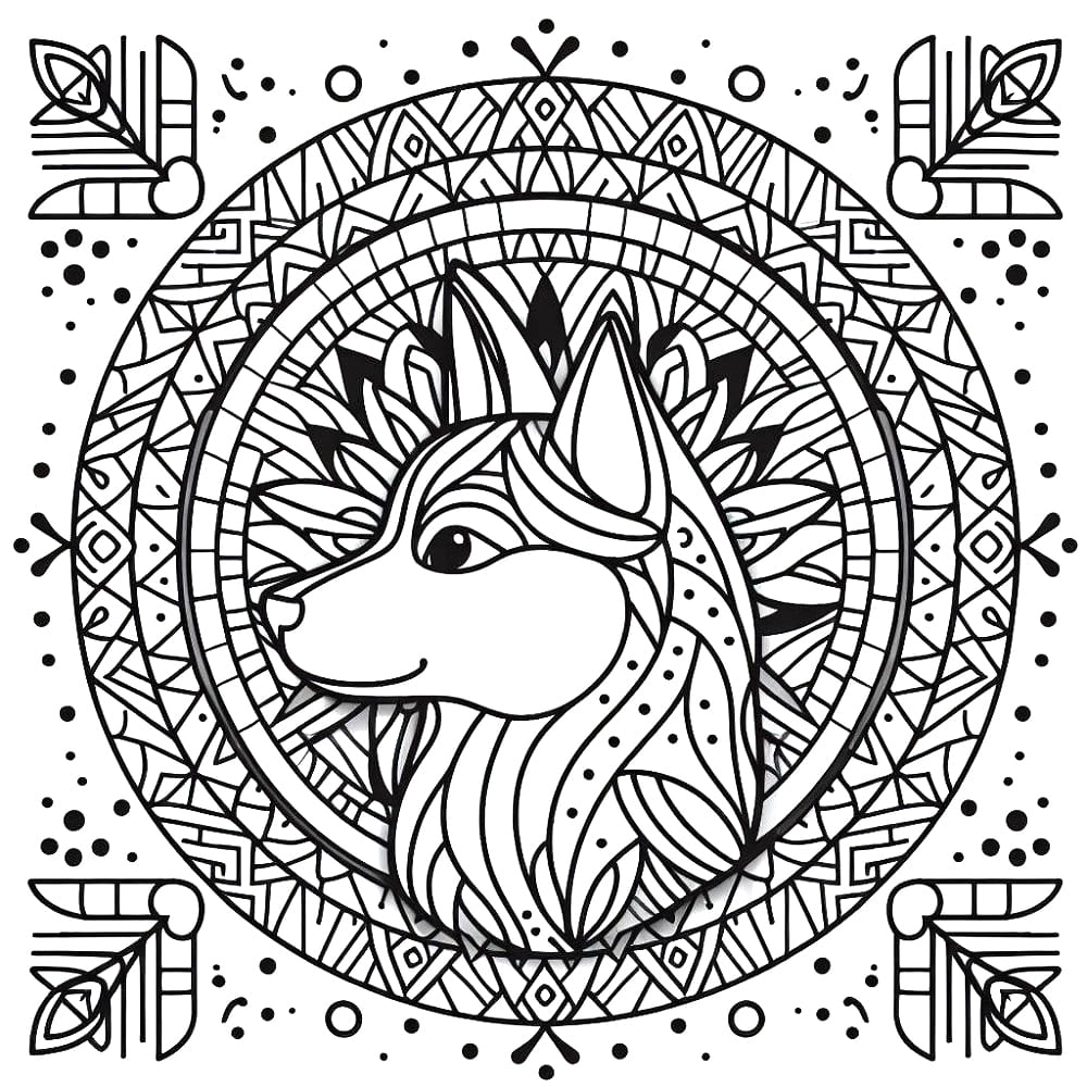 Mandalas Chien 29